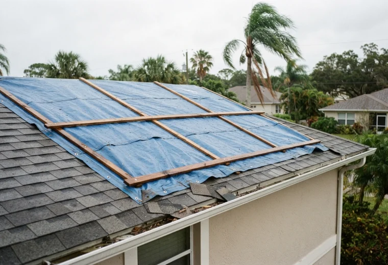 The Role of a Roof Tarping Contractor in Emergency Roof Protection